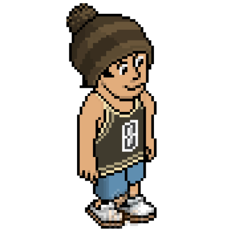 Habbo character in bobble hat, buy habbo credits, habbo coins for sale
