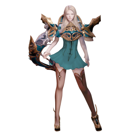 Buy Lost Ark Gold, Mage bard with green dress