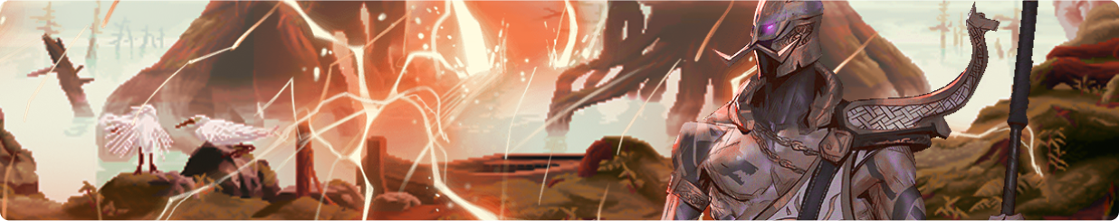 Buy Steam Accounts, Knight with lightning and birds in a dessert