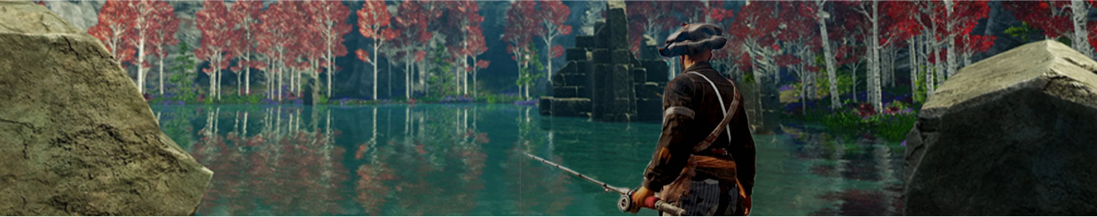 Buy New World Accounts, Fisher in a green lake