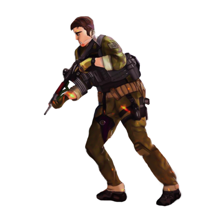 Sell EFT Roubles, Soldier holding an assault rifle.