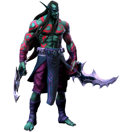 Currency Buy WOW Classic, male warrior with tattoed body