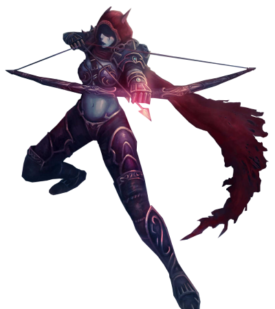 Sell WoW items, warrior red girl with bow and arrow 