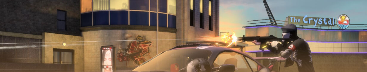 buy apb reloaded items, apb reloaded items for sale, character shooting over a car