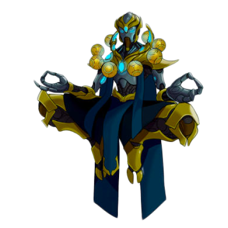 Buy Overwatch 2 Accounts, OW2 Accounts for Sale, Blue and yellow floating warrior 