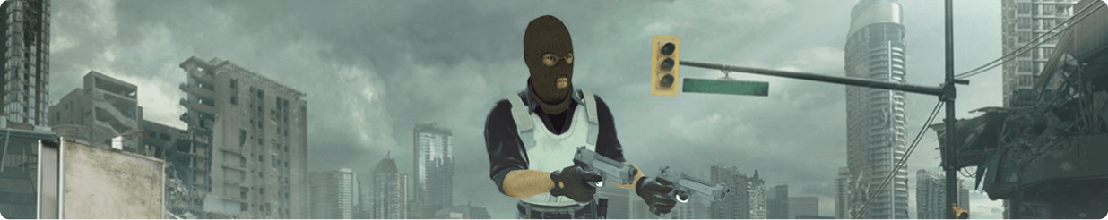 Sell CS:GO Items Banner, Thief with guns