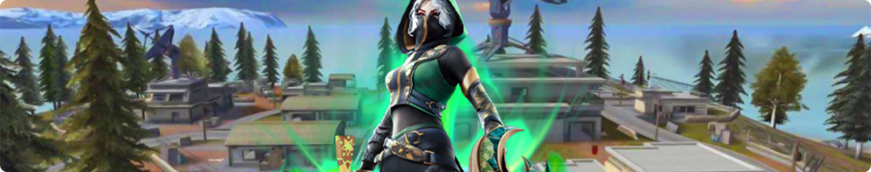 Female warrior with green shadow