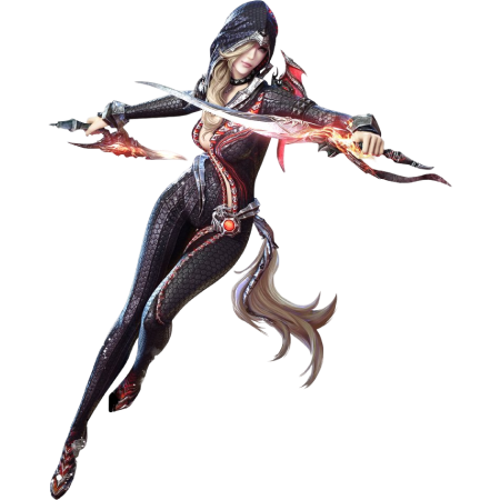 buy aion kinah, buy kinah for aion, female assassin with blades
