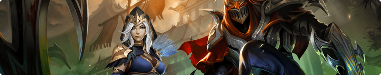 Sell LOL Items Banner, Ashe and warrior