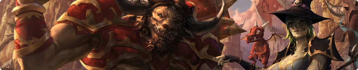 Sell New World Coins, Witch and Minotaur taking care of a baby dragon