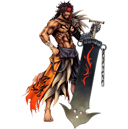 Sell FFXIV items, savage fighter with huge sword 