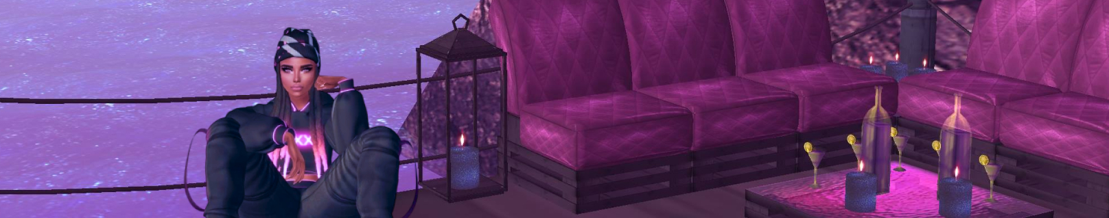 imvu accounts for sale, buy imvu accounts, woman sitting on the floor in a purple room