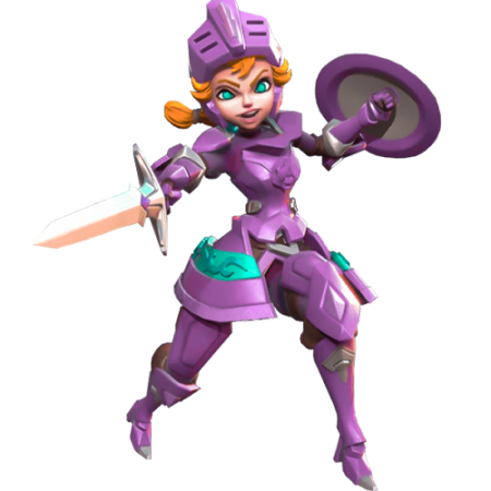 Buy Lords Mobile Accounts, Purple Armored Warrior Character