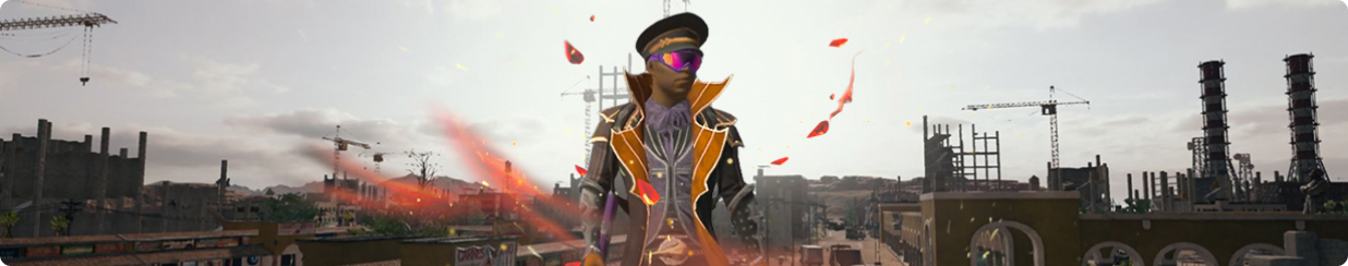 Sell PUBG Mobile Accounts Banner, Character with suit and hat