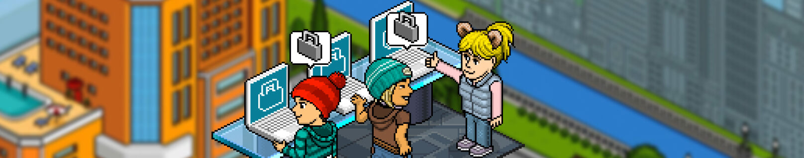 habbo accounts for sale, buy habbo accounts, characters on laptop