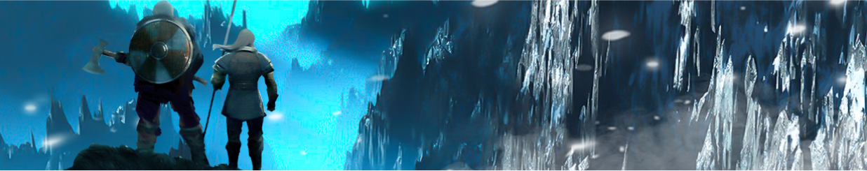 Buy New World Accounts, Two explorers watching cold montains