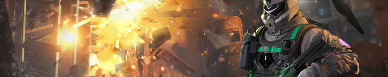 Sell R6 Accounts  -   Gridlock pointing with a rifle - Banner