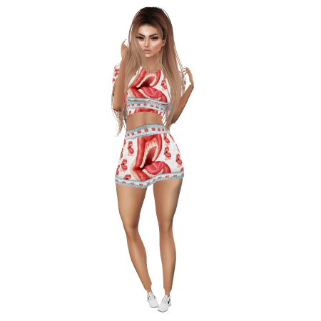 IMVU avatar in beach attire, buy IMVU credits, IMVU credits for sale