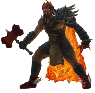 Sell OSRS Gold, Red Hammer Warrior with Lava cape