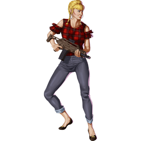 Sell Accounts GtaV, Girl with a machine gun  