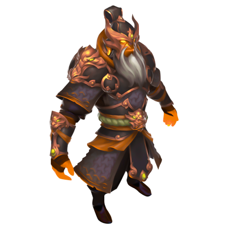 Buy Dota 2 Accounts, Bronze Samurai Standing Character