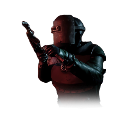 marauders boosting, character with a welding mask