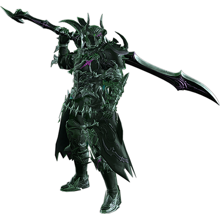 Buy Final Fantasy XIV Accounts, DRK with black armor and big spear