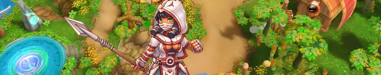 sell nostale gold, nostale gold selling, female with spear