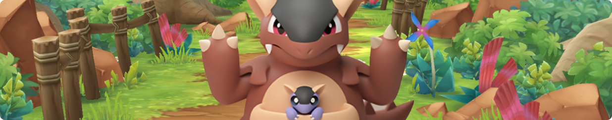 Buy Pokemon Go Accounts, Kangaskhan in the middle of a grass road
