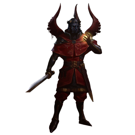 Sell POE Currency, Wicked Demon with red armor