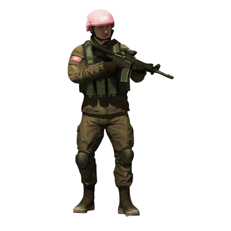 Buy Escape From Tarkov Roubles, Guard with pink helmet