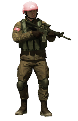 Sell Escape From Tarkov Items, USEC Character wearing a pink helmet