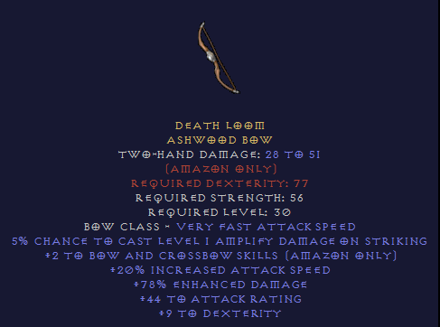 Death Loom - LLD AMP Ashwood Bow