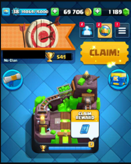 Lvl 38 | KT 13 | 102 Cards | 4 Maxed | 6 Year Badge | 14 Card Mastery | 65k+ Coins | 1.1k+ Gems | 5.4k+ trophies | ChicksGCR5