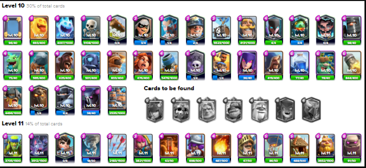 Lvl 38 | KT 13 | 102 Cards | 4 Maxed | 6 Year Badge | 14 Card Mastery | 65k+ Coins | 1.1k+ Gems | 5.4k+ trophies | ChicksGCR5