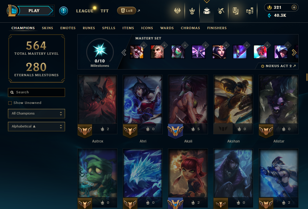 NA | 605 Skins | 162 Champions | PAX Twisted Fate , Young Ryze , Silver Kayle | 5 Mythics | ChicksQLOLS02