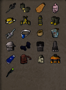 Main | 1920+ Total | 300+ QP | 99 Magic | 99 Ranged | 97 Strength | Avernic | Fire Cape | Void | Assembler | B Gloves | MA2 Cape | Prospector | Rock Golem