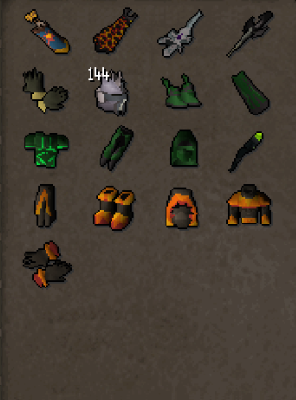 Main | 1920+ Total | 260+ QP | 93 Strength | Infernal | Quiver | Avernic | B Gloves | Skilling Outfits