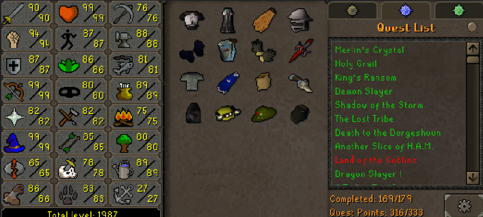 Max Combat Main | 2240+ Total | 333 QP | Avernic | E Void | Fire Cape | Masori Assembler