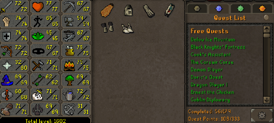 Main | 1600+ Total | 100+ QP | Fire Cape | Graceful