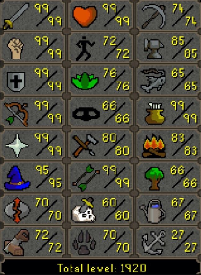 Max Melee Main | 1920+ Total | 260+ QP | Dragon Defender | Fire Cape | Barrow Gloves | Rocky Pet