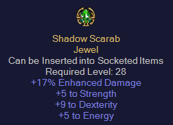 Shadow Scarab - LLD Jewel