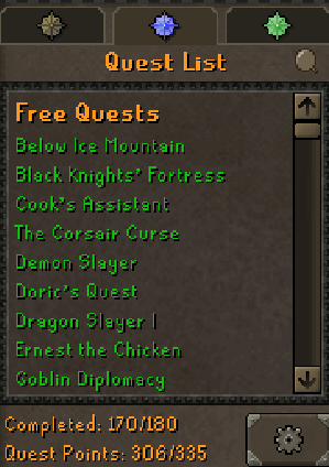 Main | 1840+ Total | 300+ QP | Void | B Gloves | Skilling Outfits