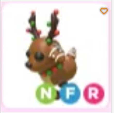 Adopt Me > Gingerbread Reindeer > NFR