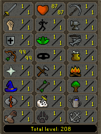 Pure | 99 Range | 1 Defence [100% Manual]