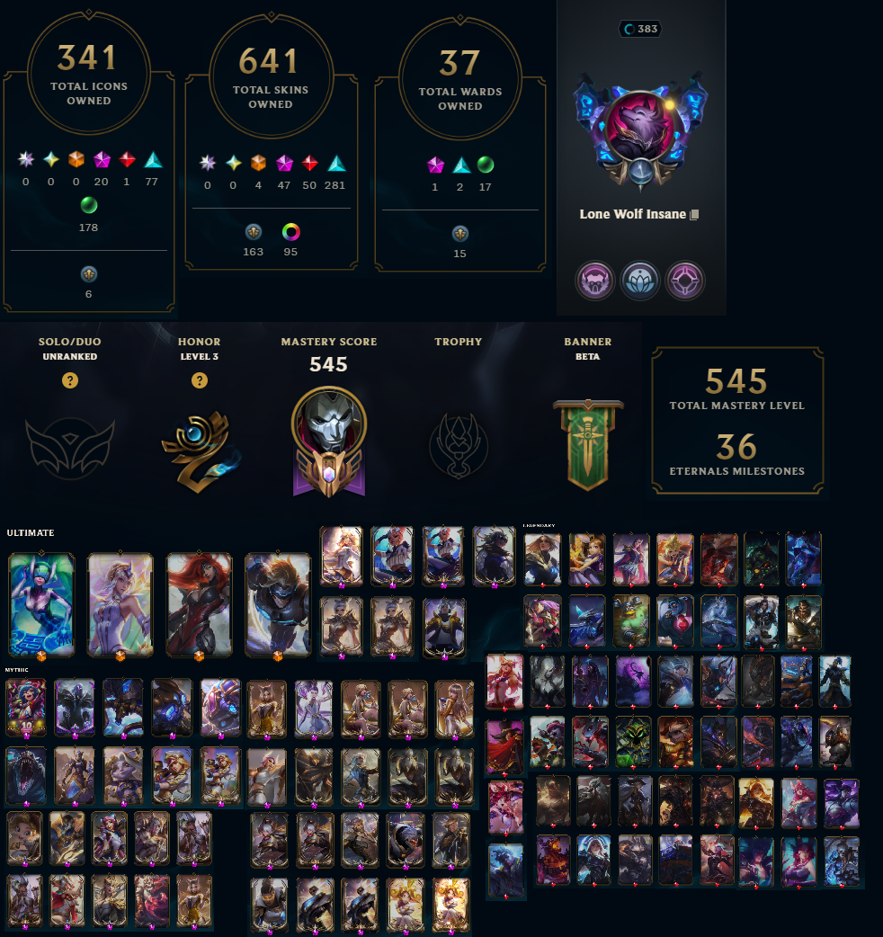 EUW | 641 Skins | 162 Champions | Prestige Mecha Kingdoms Garen | Prestige PROJECT: Irelia | Prestige PROJECT: Irelia (2022)