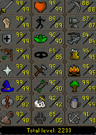 Max Combat Main | 2230+ Total | 333 QP | Avernic | Assembler | B Gloves | Skilling Outfits