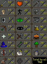 Legacy Max Pure - Infernal cape - 77 cmb lvl - Mith Gloves - DT1 - 50 Attack - 99 Strength - 99 Range - 99 Magic - 1 Defence - 100% Manual - Chicks17249