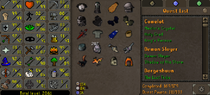 Max Melee Main | 2020+ Total | 320+ QP | Avernic | E Void | Fire Cape | Assembler | B Gloves