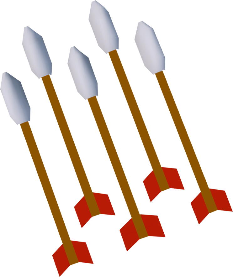 Iron fire arrows (unlit)